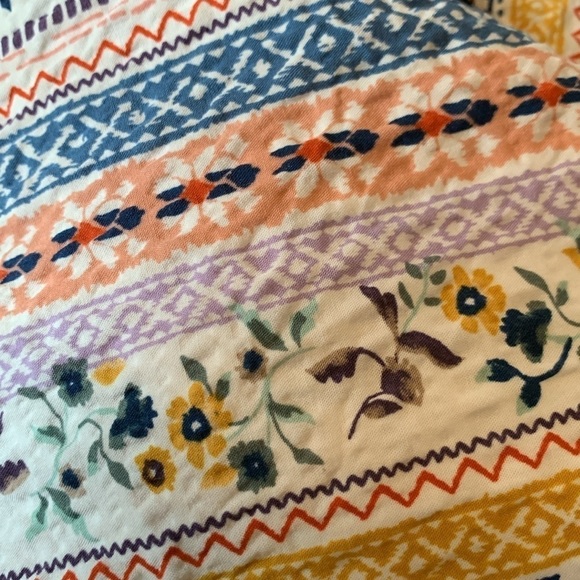 christopher & banks Women Boho Long Sleeve Floral Top Size Small - Picture 4 of 8